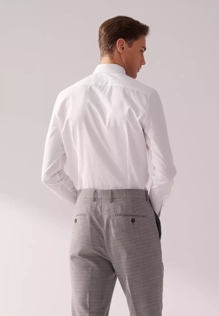White Slim Fit Shirt