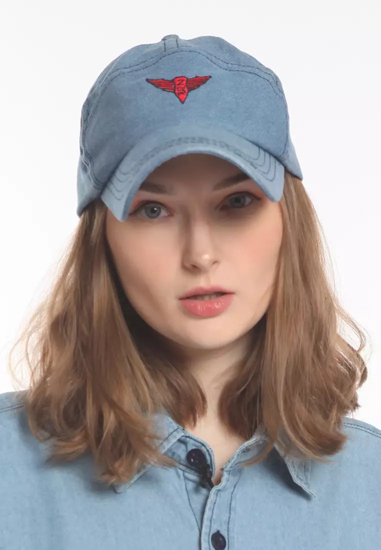 Topi Baseball Korean Style Light Blue