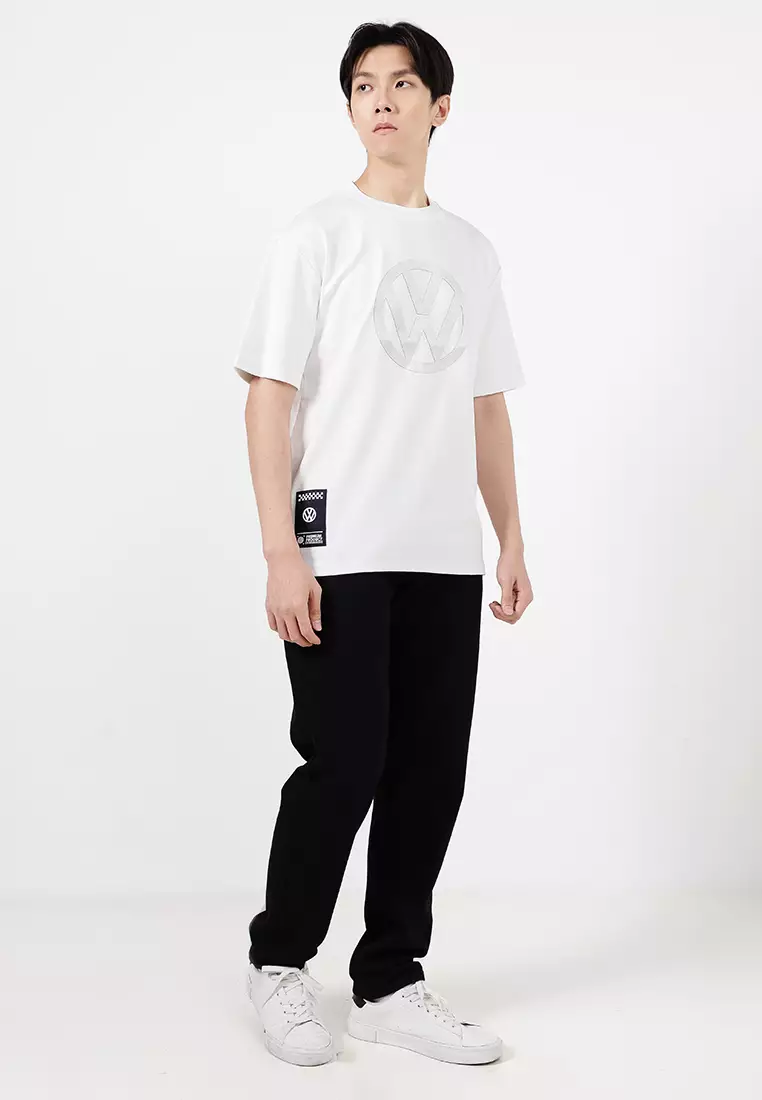 VOLKSWAGEN男士圆领徽标宽松版型 T 恤