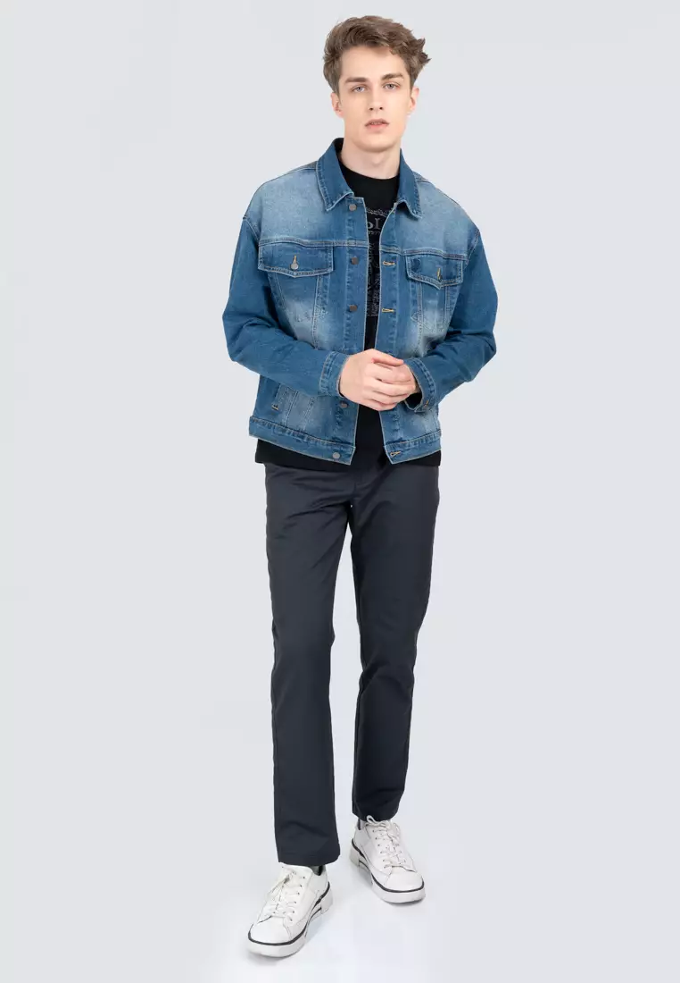 Polo Haus - Men’s Indigo Theme Denim Jacket MDJK1003