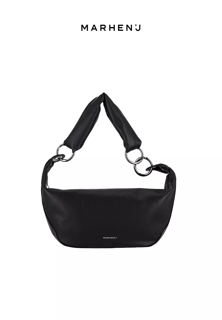 ARROW Vegan Leather Crossbody Bag Black