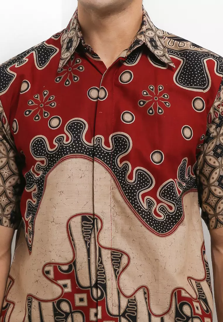 Banyuaji Kemeja Batik Exclusive Premium Pria Casual Modern Lengan Pendek