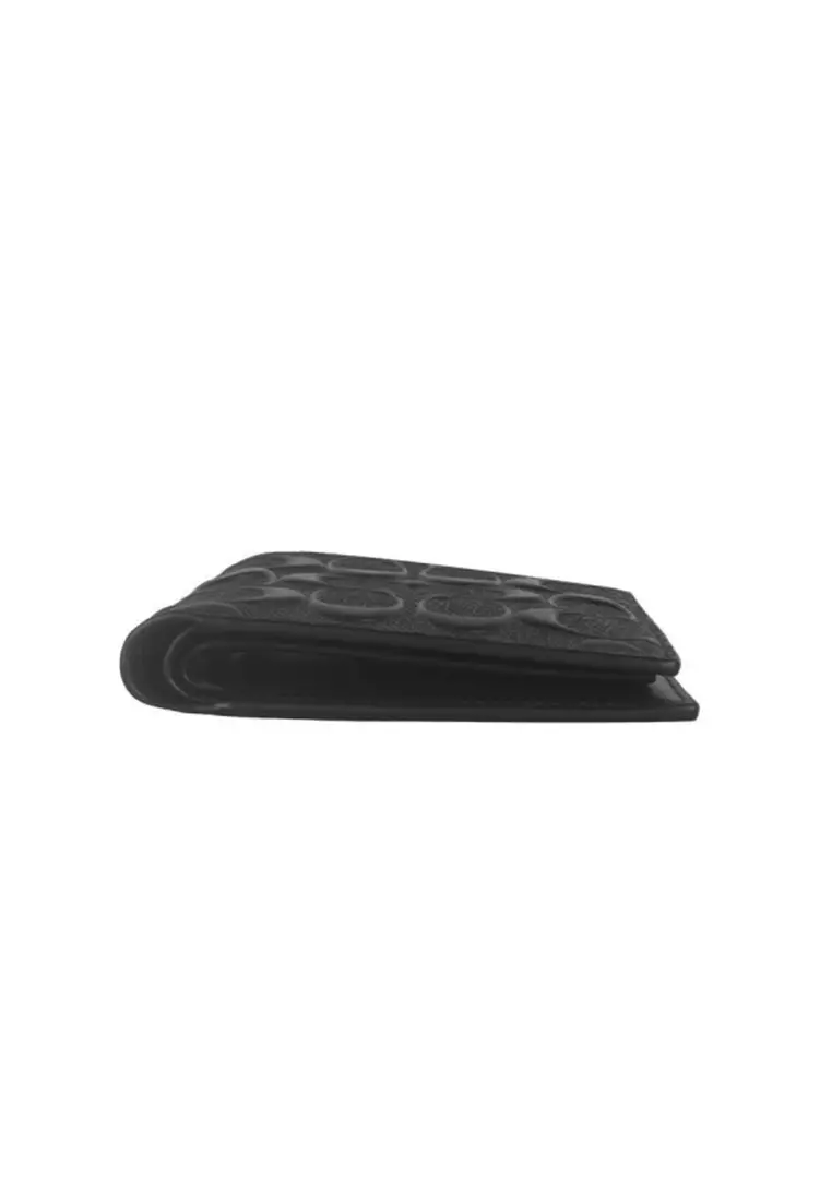 3 In 1 Wallet In Signature Leather Black CR957BLK