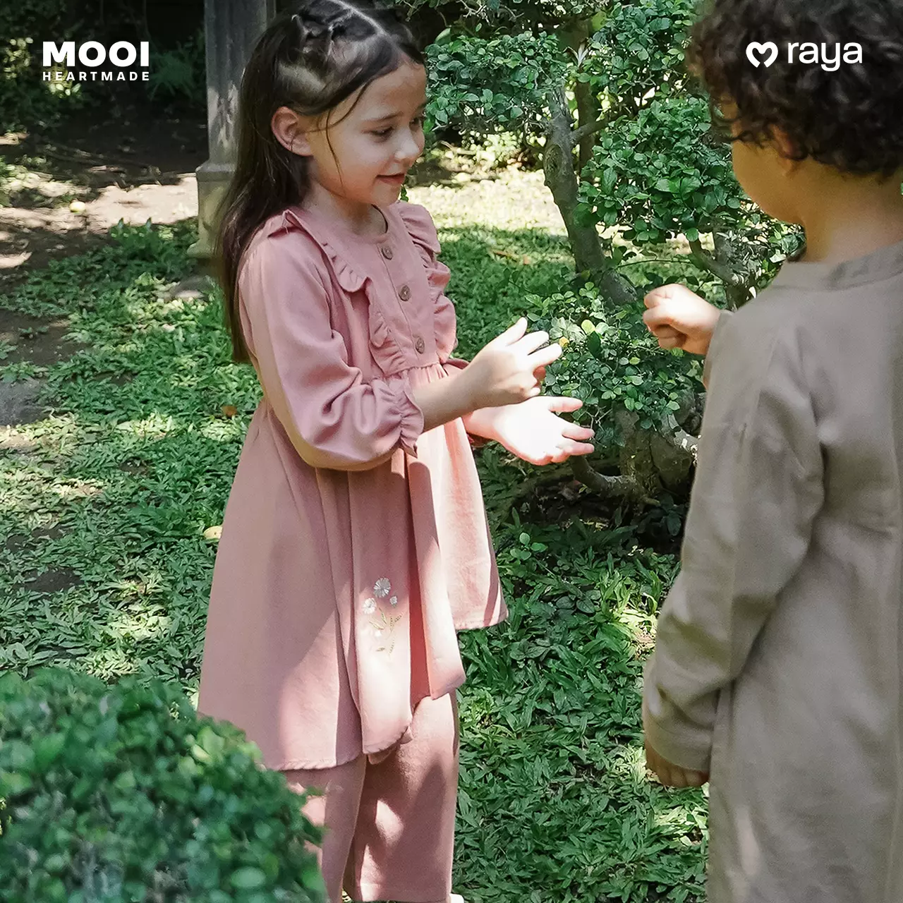 Mooi Setelan Anak Perempuan Xavia Tunik Set - Clary Sage