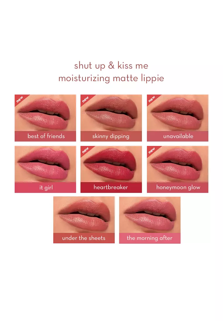 Shut Up and Kiss Me Moisturizing Matte Lippie in Under the Sheets