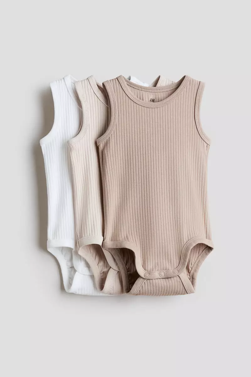 3-pack sleeveless bodysuits
