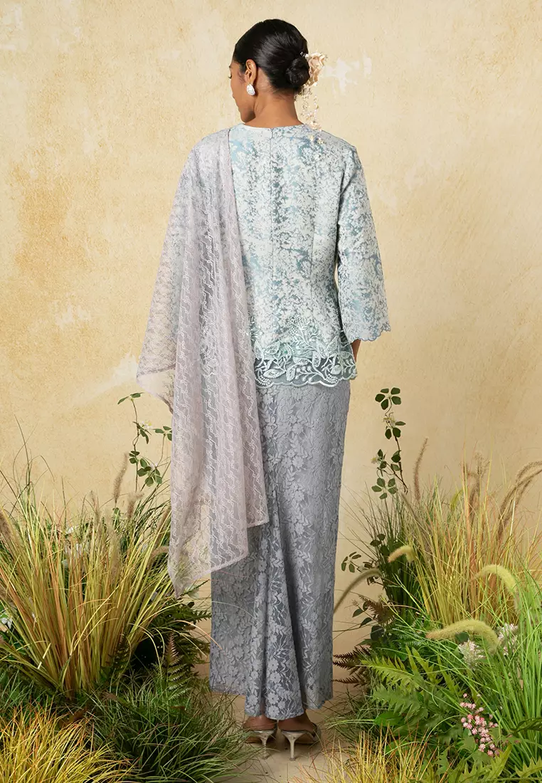 KEKWA KEBAYA KOTABARU WITH SELENDANG SET