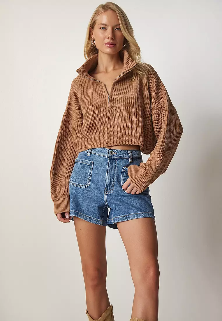 Turtle Neck Knit Sweater