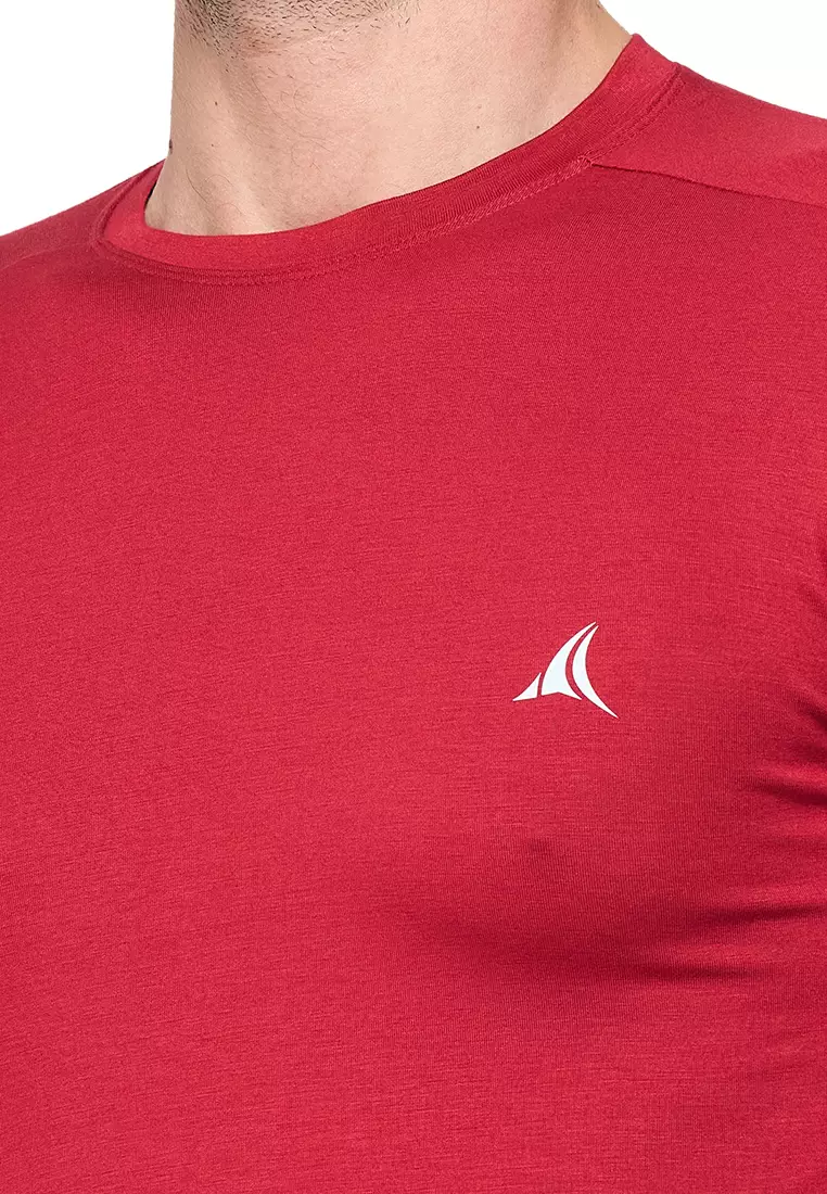 Red Men's Eco-Stretch Bamboo Training T-Shirt