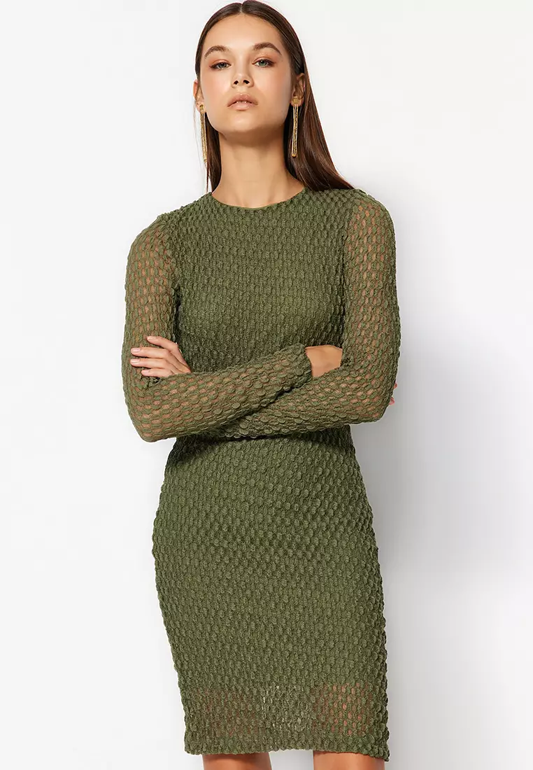Trendyol Rope Straps Knitted Dress 2024