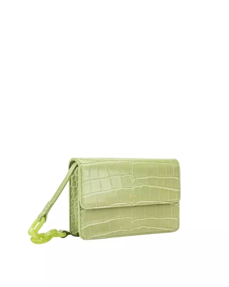 Jual JW PEI Julia Acrylic Chain Crossbody Bag Sage Green Croc