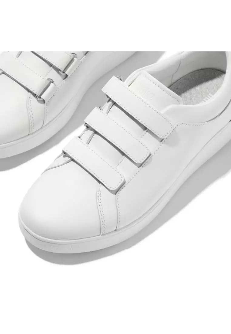 Rally Crystal-Backtab Leather Strap Sneakers