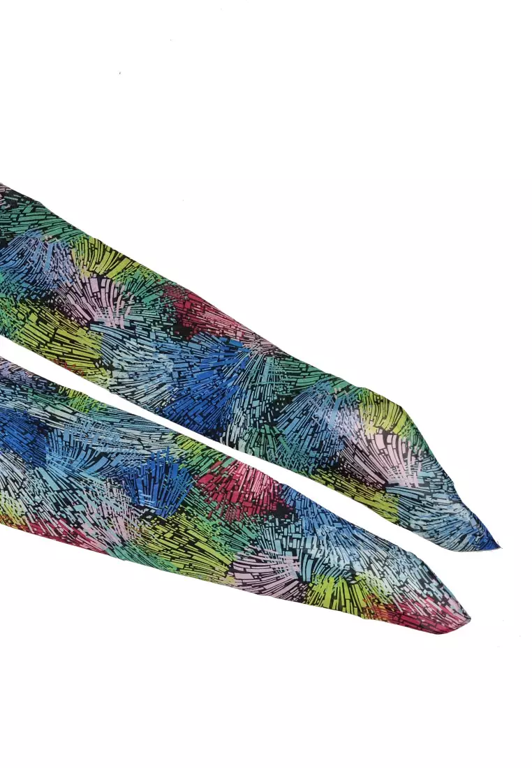 Printed Sparklers Scarf Black