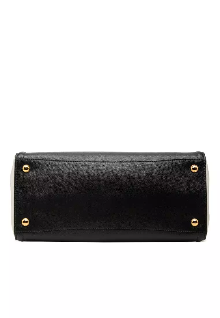 Pre-Loved Prada Medium Bicolor Saffiano Lux Galleria Satchel