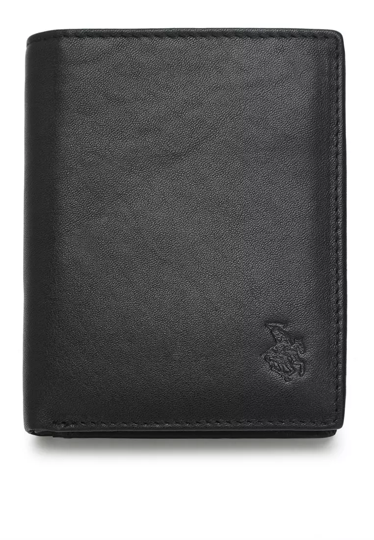 Buy Swiss Polo Men s Genuine Leather RFID Blocking Wallet Black