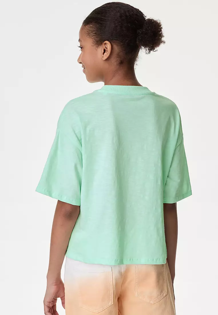 Pure Cotton Tropical Graphic T-Shirt