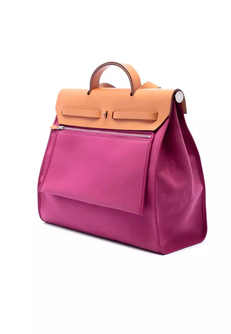 Pre-Loved Hermès Toile Herbag Zip 39