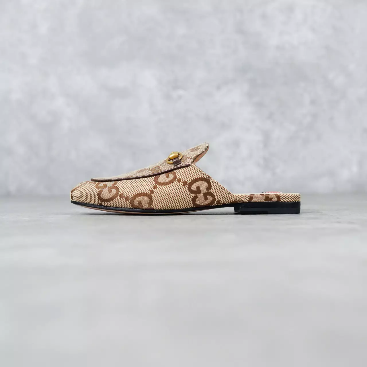 Sandal GUCCI GG JUMBO BEIGE MULE SANDAL 100% ORIGINAL