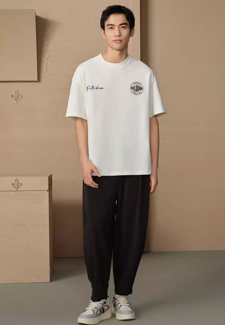 MEN'S VINTAGE PALLADIUM LOGO LOOSE FIT COTTON T-SHIRT