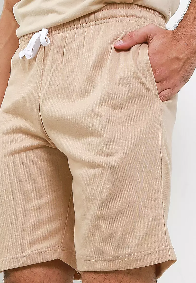 Cotton Well Sweat Short French Terry Celana Pendek Sporty Santai Polos