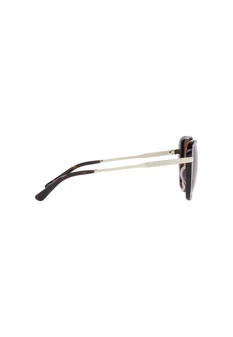 Women's Square Frame Brown Acetate Sunglasses - MK2185BF