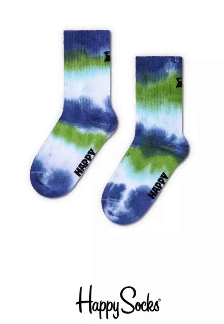 Tie-dye Blue Kids Socks