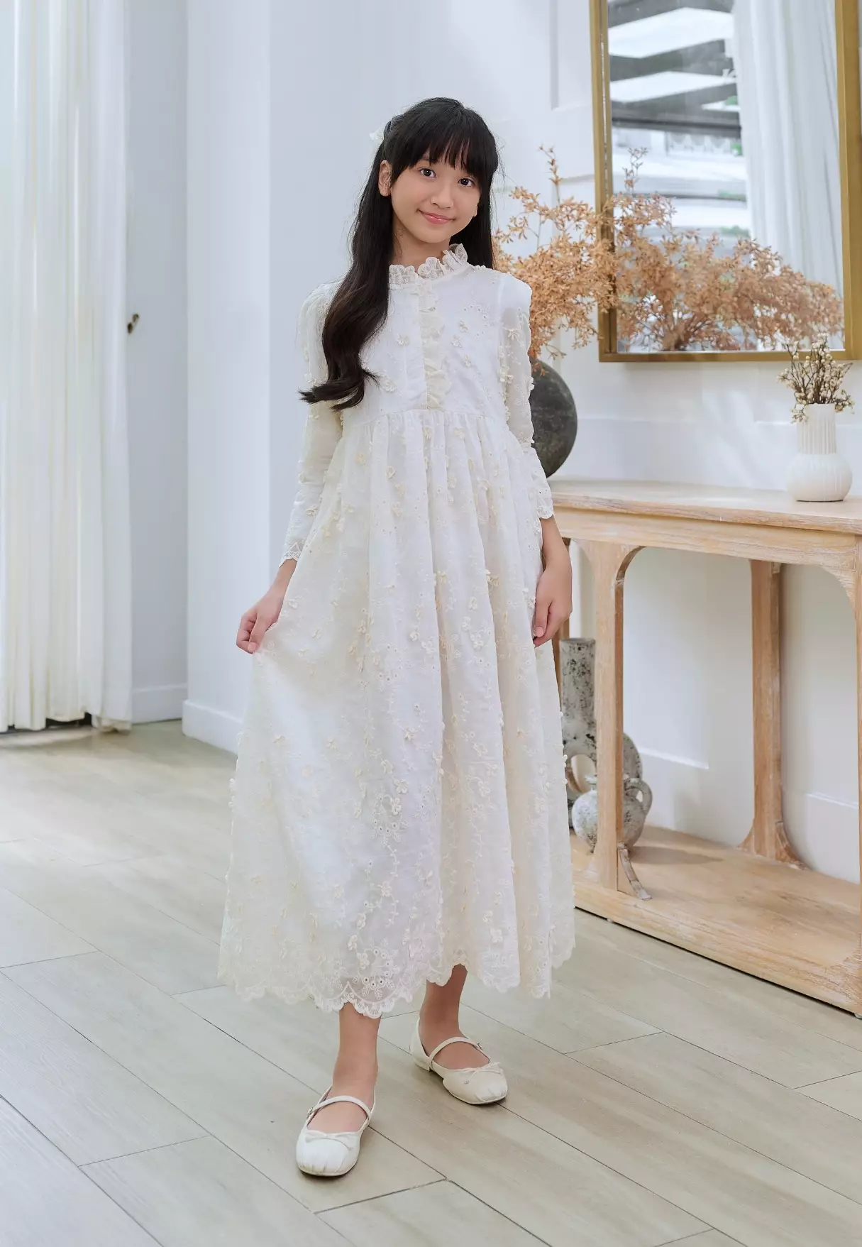 Kyra Dress - Ivory Kids