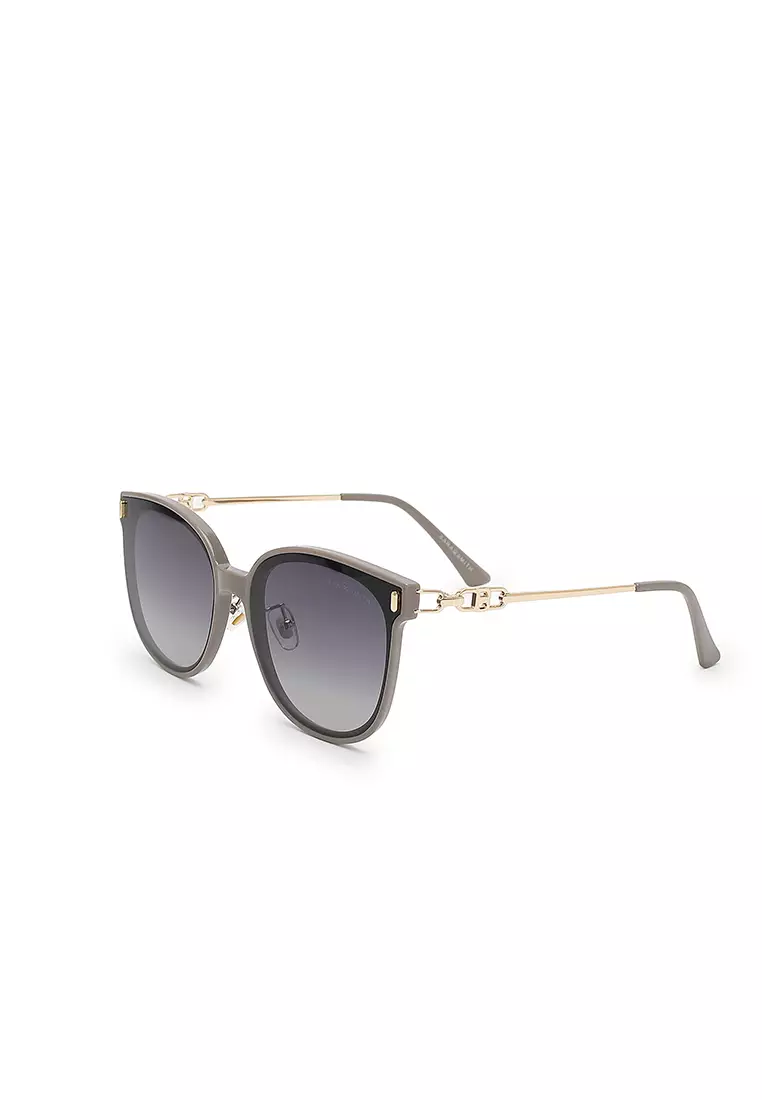 Unisex Fashion Sunglasses - Milk Light Grey / Grey Light Purple