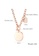 Air Jewellery gold Luxurious Circle & Love Necklace In Rose Gold 6E986AC55AB595GS_5