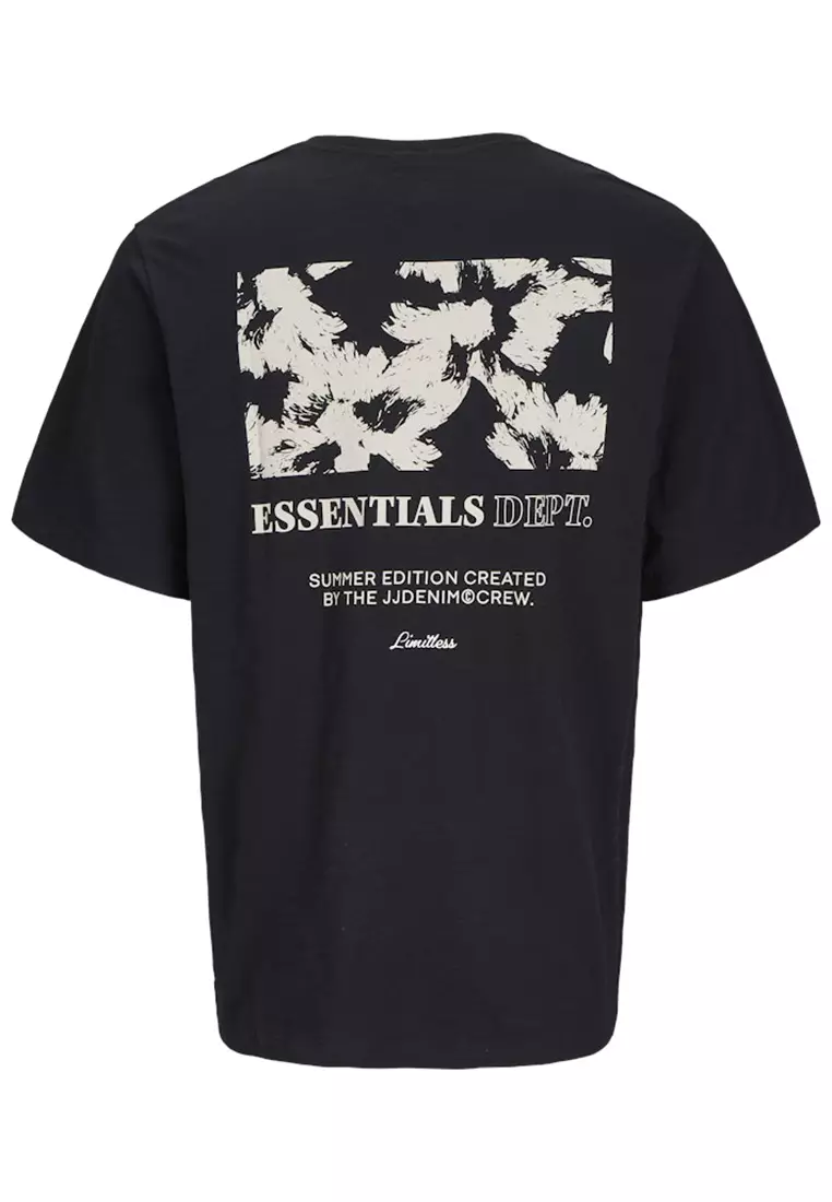 Jeff Monochrome Short Sleeves Crew Neck Tee