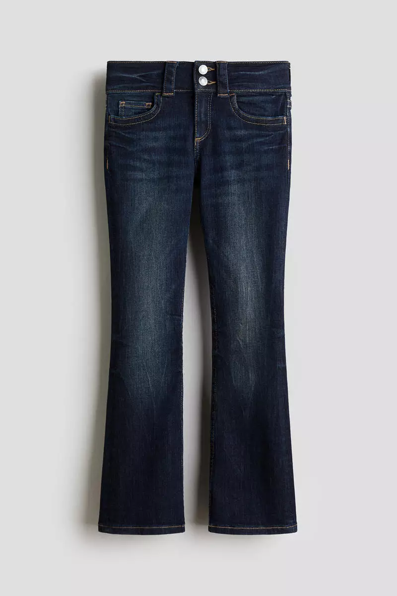 Bootcut Leg Low Jeans