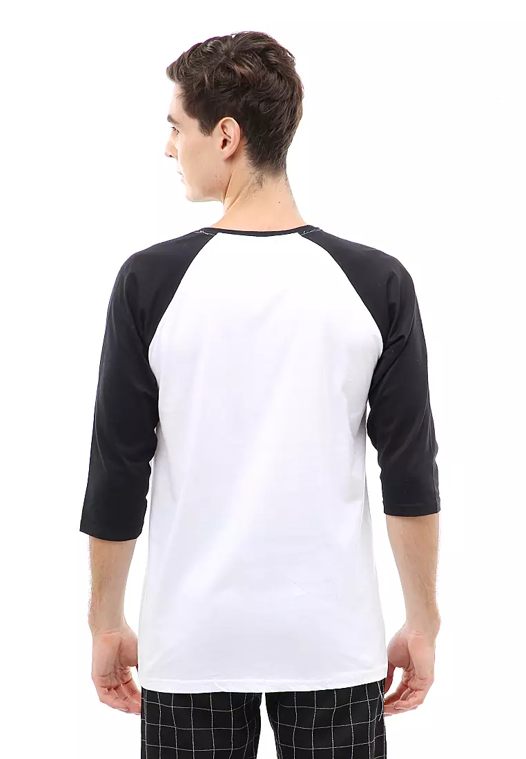 Jack T-Shirt Atasan Kasual Kaos Pria Stay Humble Long Sleeve Material Cotton ORIGINAL - Black White