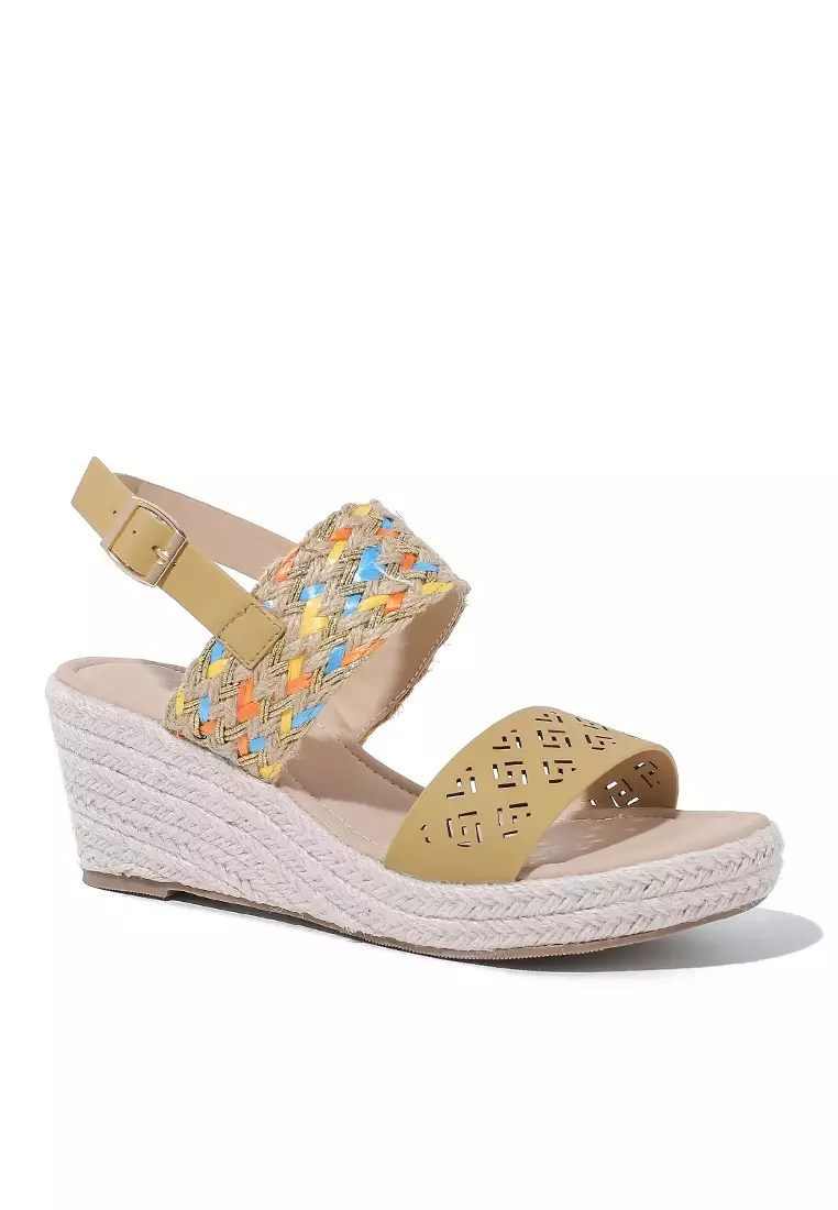 6.5CM Open Toe Wedge Espadrilles WTY258-4