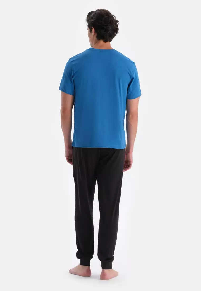 Black Trousers, Regular Fit, Sleepwear for Men