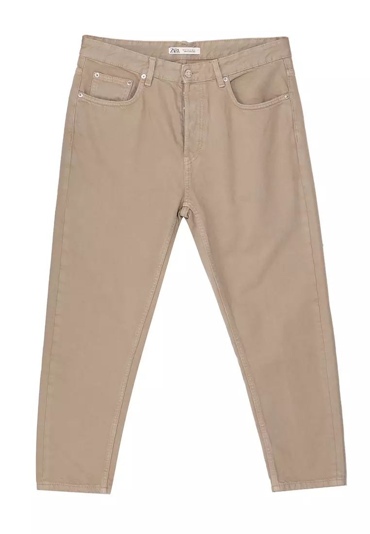 ZARA Cropped Slim Jeans 2025 Buy ZARA Online ZALORA Hong Kong