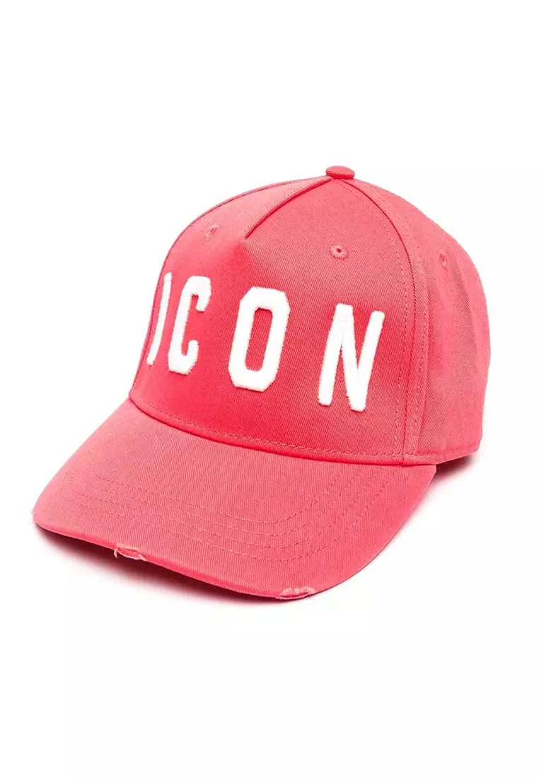 Dsquared2 Be Icon Baseball 鴨舌帽(粉紅色,白色,男女通用)