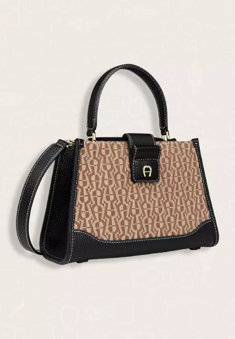 Aigner Emea Handbag Logo S Black