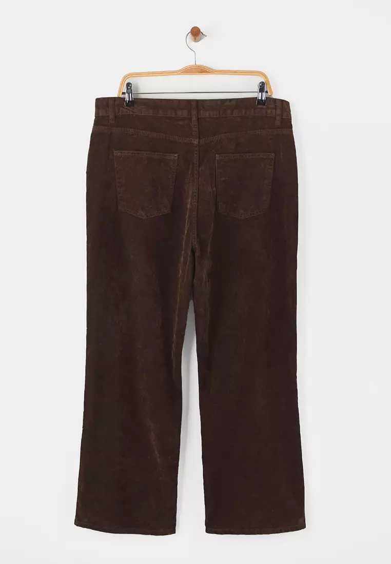 Brown Plus Size Denim Jeans