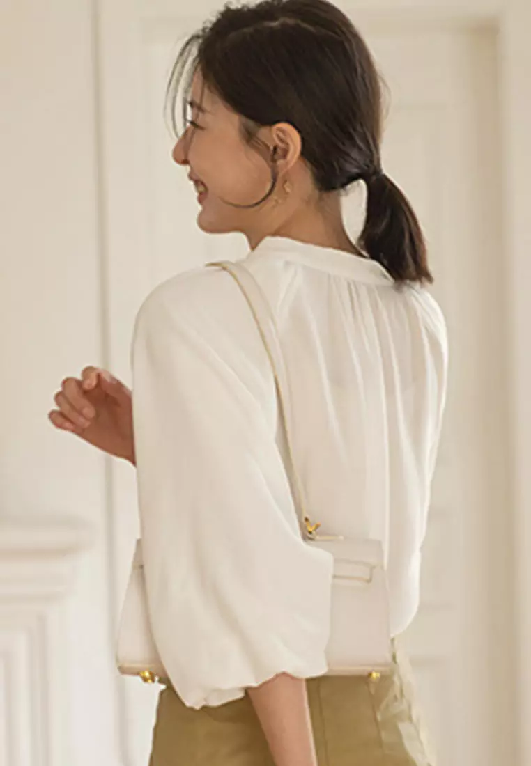 Elegant Temperament Loose Chiffon Shirt Top A21090616W