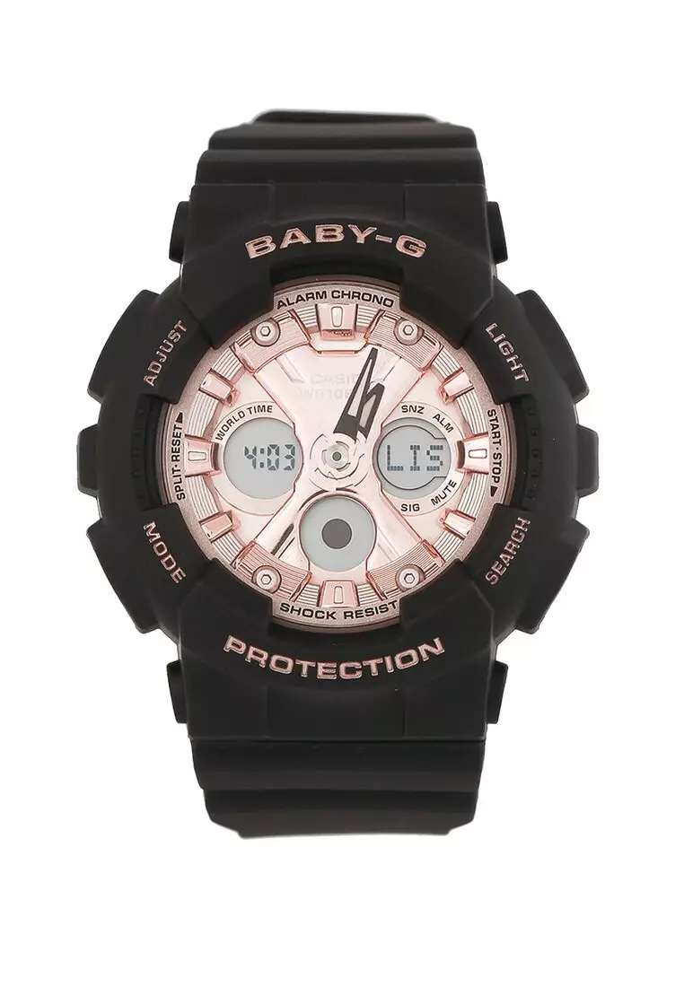 Baby g shock black and pink sale