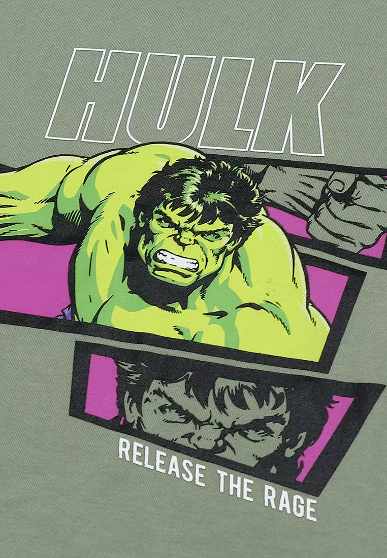 Boys Licensed Oversize Graphic T-Shirt "Hulk: Release the Rage"
