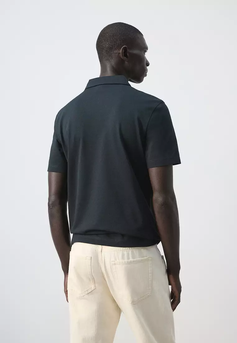 Slim Fit Piqué Polo Shirt