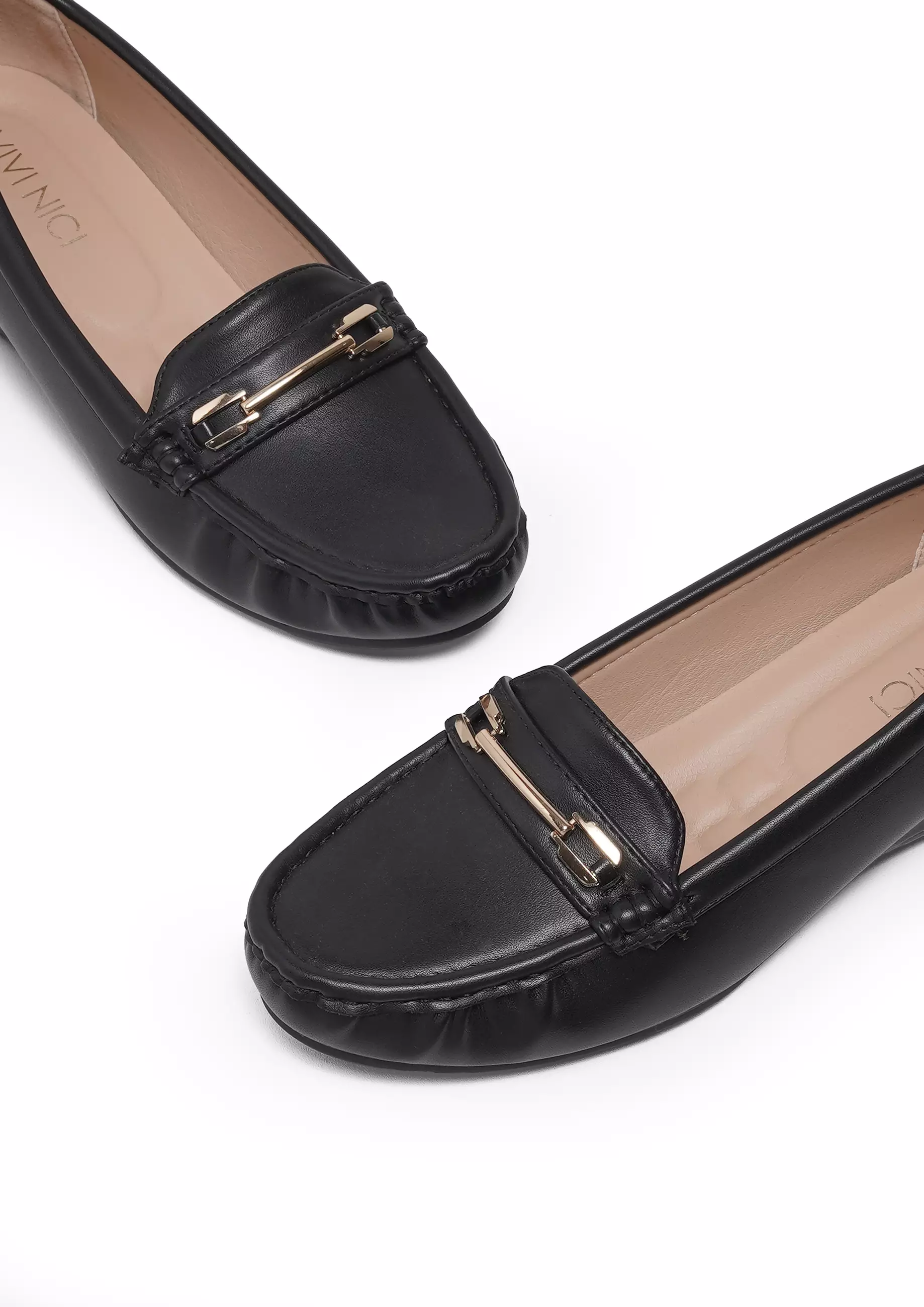 VIVI NICI - Dona Sepatu Kerja Wanita Hak 5 Cm Black Solid