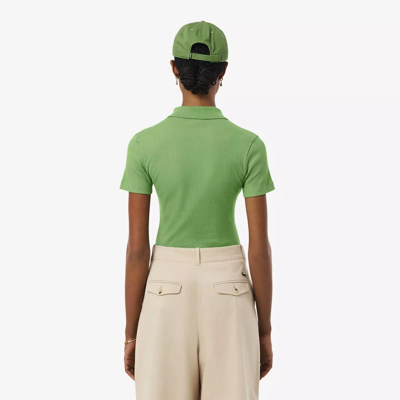 L.12.D Slim Fit Ribbed Cotton Polo Shirt