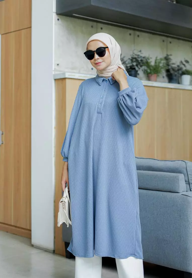 Luisa Midi Skirt Dusty Blue