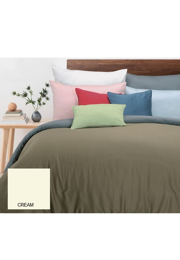Buy AKEMI AKEMI Colour Array Fitted Bedsheet Cream. Online ZALORA
