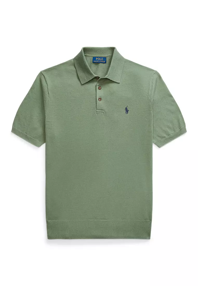 Cotton Polo-Collar Sweater