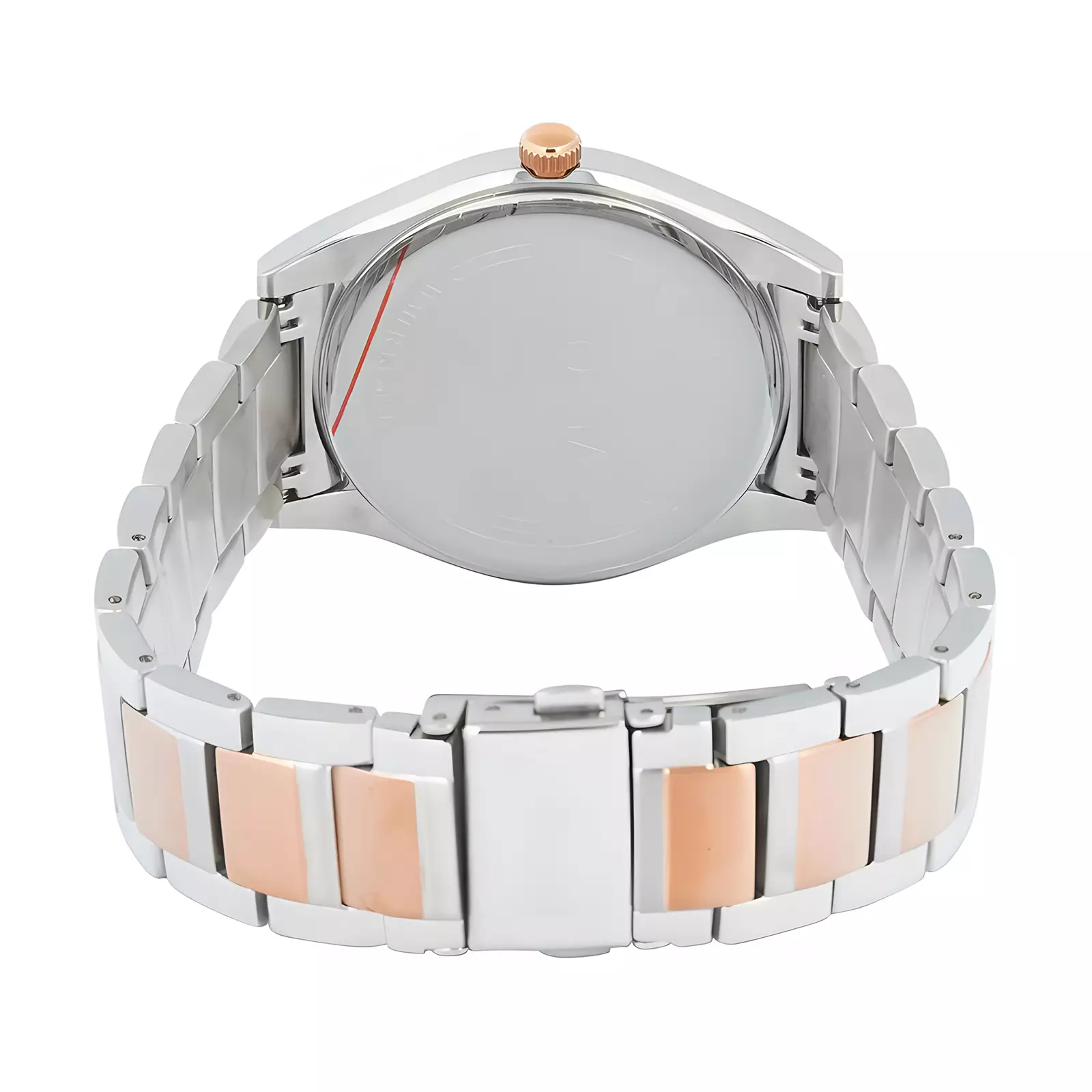 Bonia Sapphire Glass - Jam Tangan Analog Pria - Silver Rose Gold - Stainless Steel - B10863-1612