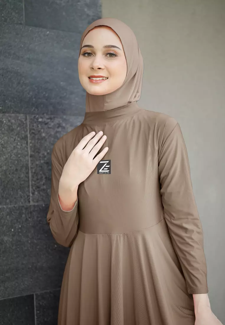 Zelena - Atasan Olahraga Wanita Ivy Longsleeve Tunic Bigsize