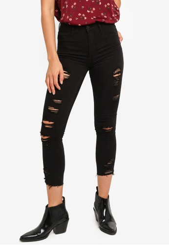 hollister high rise black jeans